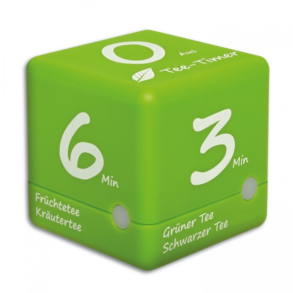 Digitaler Tee-Timer CUBE TIMER, sehr einfache Bedienung, 3-4-5-6 Minuten