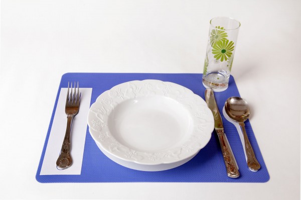 REVIVA für Menschen mit Demenz – Owen Tischset – Platzdecke / Tischset, blau.
