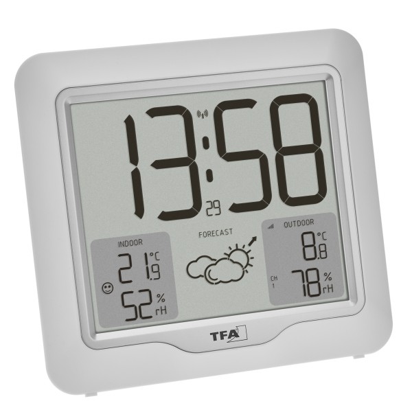 Funk-Wetterstation METRO PLUS mit kabellosem Außensender, 33x17,5 cm, Wettervorhersage