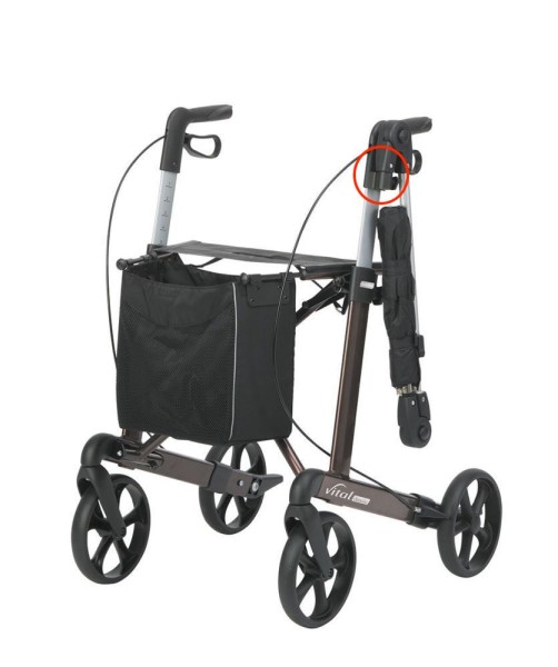 Regenschirm-Halterung zum Rollator vital