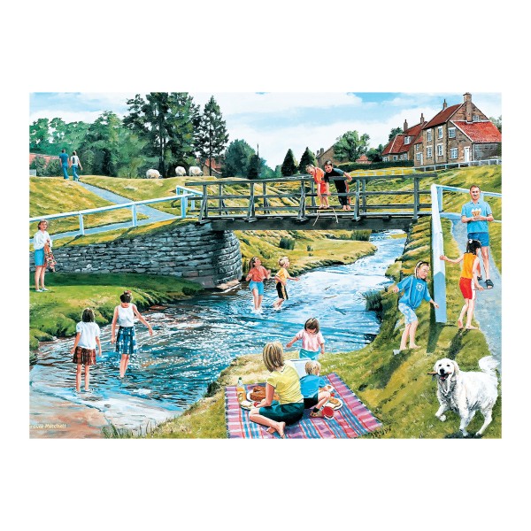 Senioren Puzzle „Frühlings Picknick“, 35 Teile, Puzzle für Menschen mit Demenz, 31x22 cm