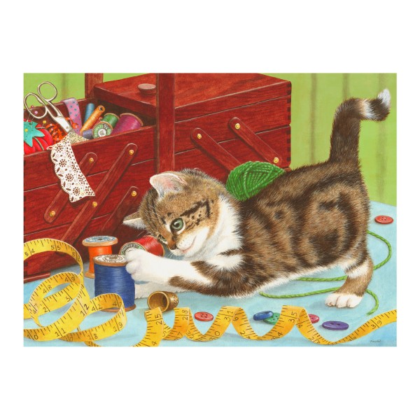 Senioren Puzzle „Katzenleben“, 13 Teile, Puzzle für Menschen mit Demenz, 31x22 cm